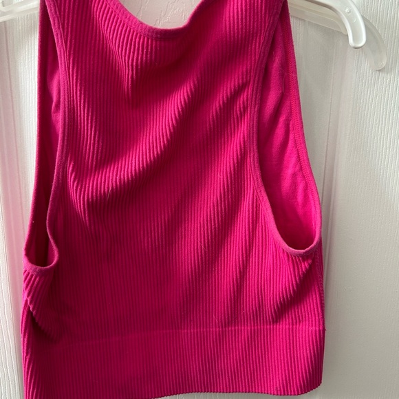 Garage Fuchsia Ribbed Tank Top - Picture 2 of 3